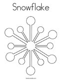 Snowflake Coloring Page