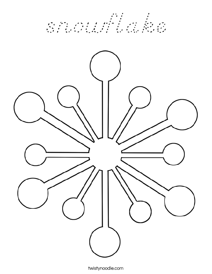 snowflake Coloring Page