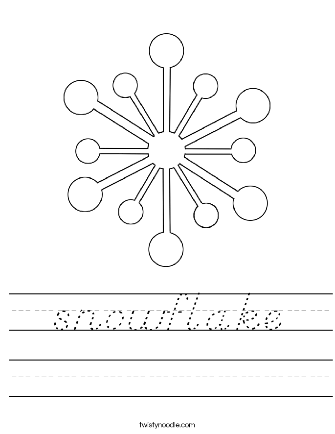 snowflake Worksheet