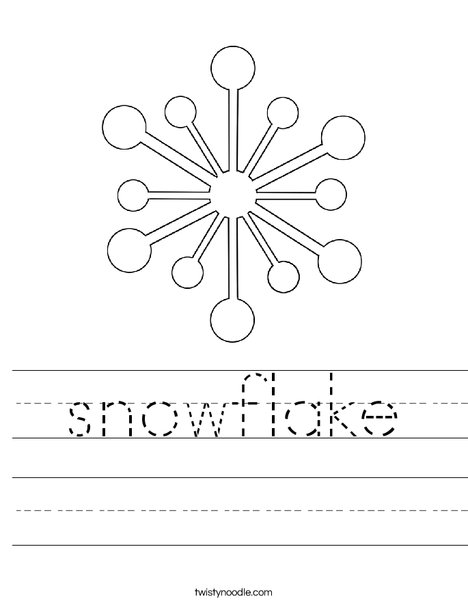 Snowflake Worksheet