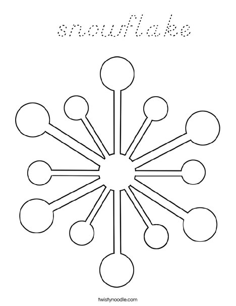 Snowflake Coloring Page