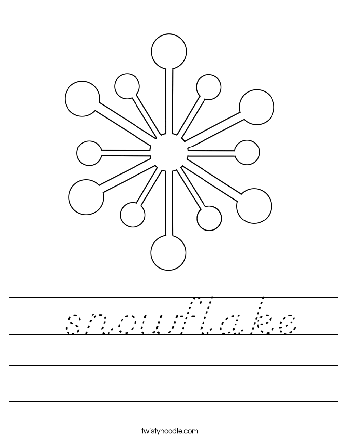  snowflake Worksheet