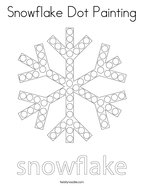 Snowflake Dot Painting Coloring Page