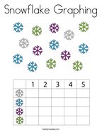Snowflake Graphing Coloring Page