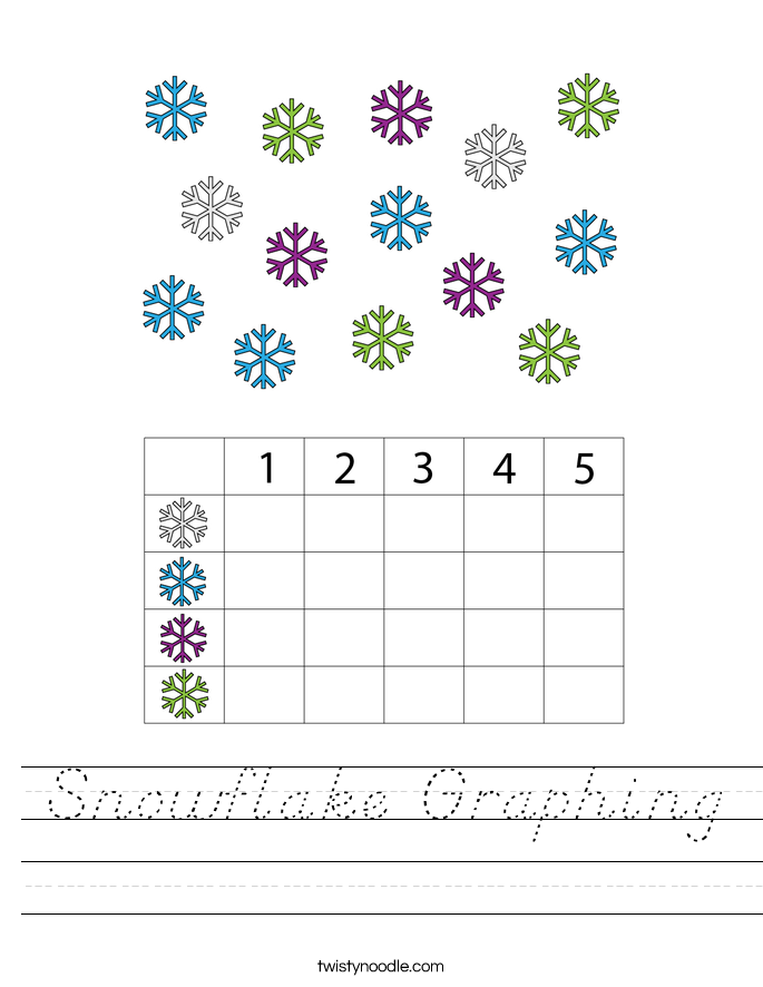 Snowflake Graphing Worksheet