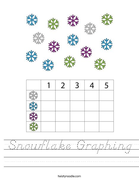 Snowflake Graphing Worksheet