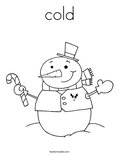 coldColoring Page