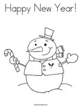 Happy New Year! Coloring Page