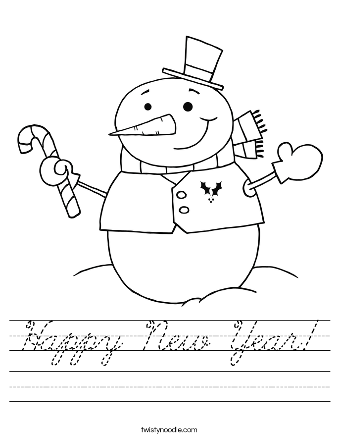 Happy New Year! Worksheet