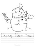 Happy New Year! Worksheet