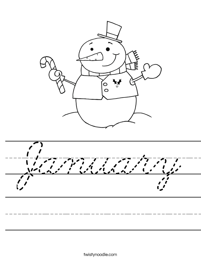 January Worksheet