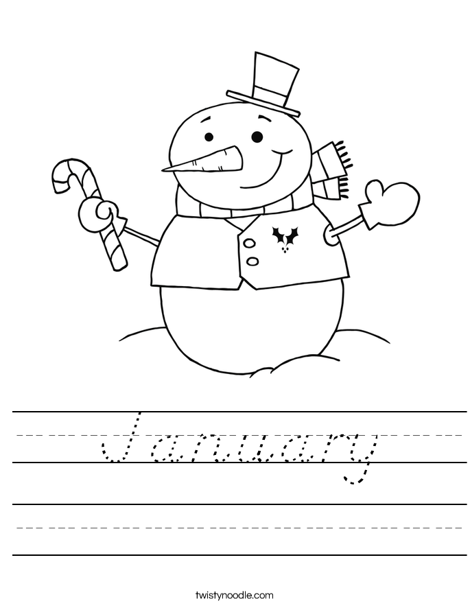 January Worksheet