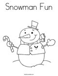 Snowman FunColoring Page
