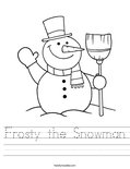 Frosty the Snowman Worksheet