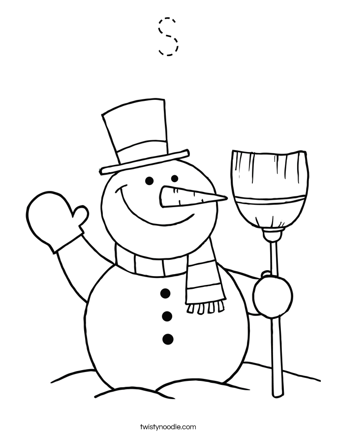 S Coloring Page