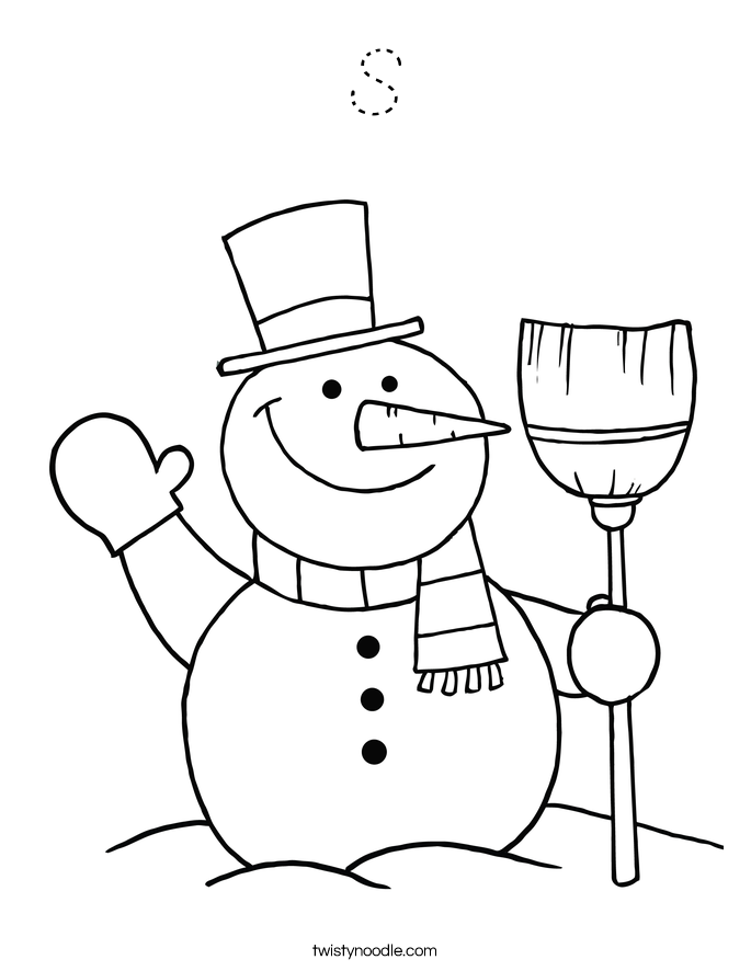 S Coloring Page