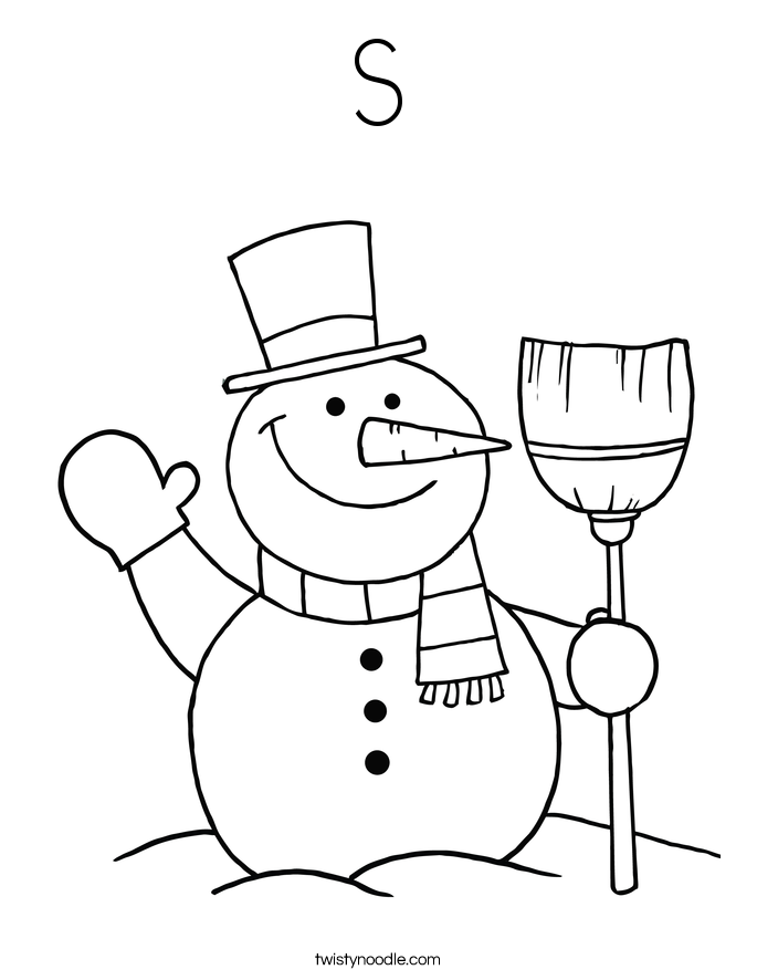 S Coloring Page