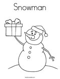Snowman Coloring Page