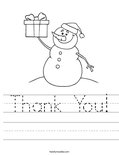 Thank You! Worksheet