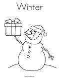 Winter Coloring Page