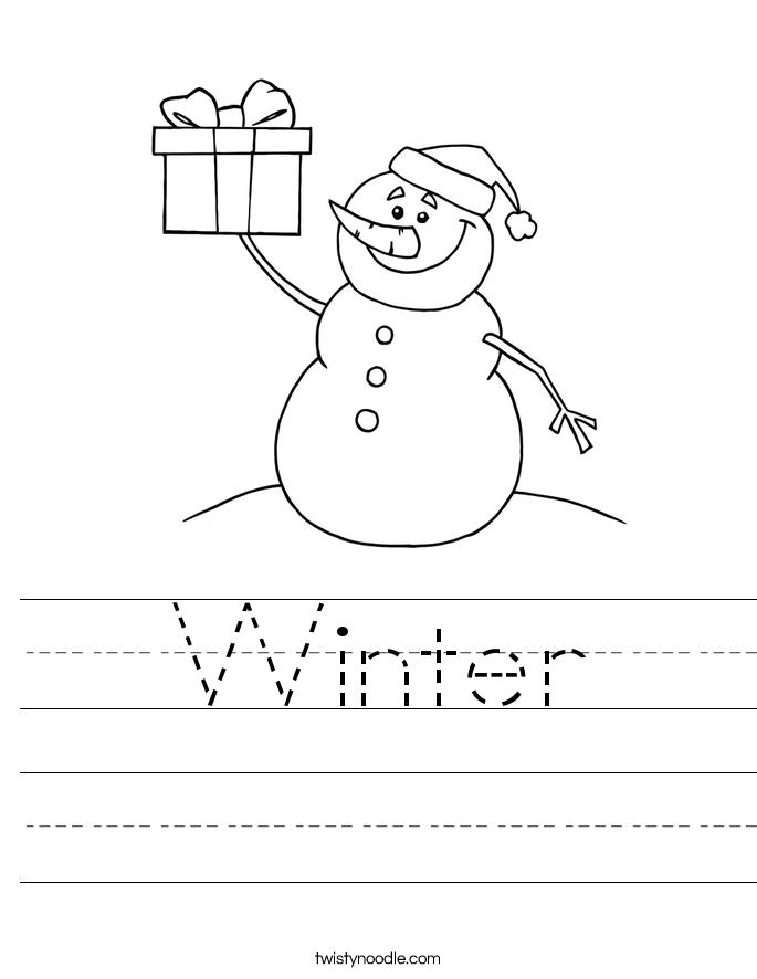 Winter Worksheet