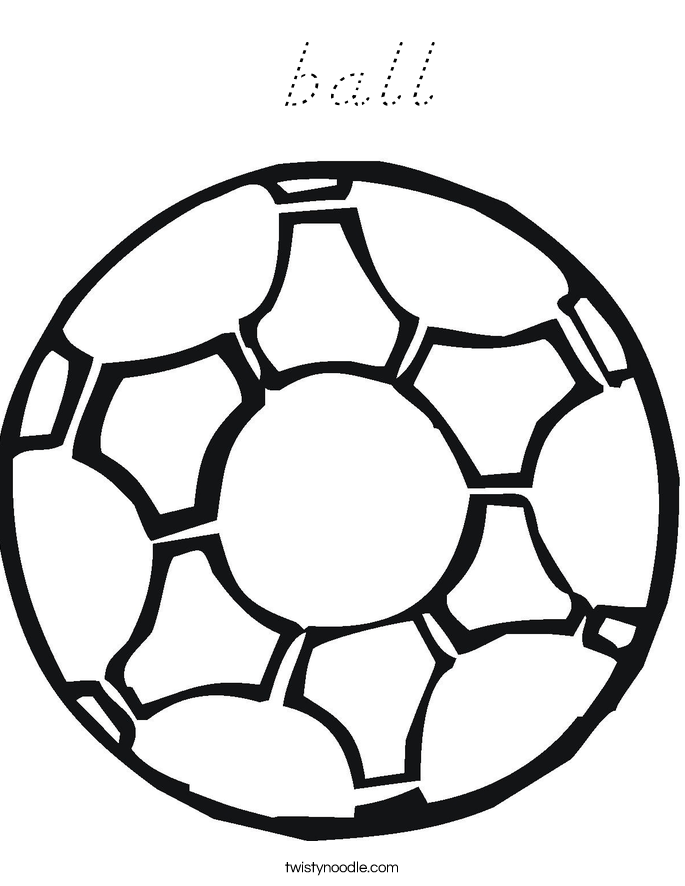  ball Coloring Page