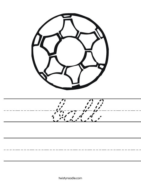 Soccer Ball 2 Worksheet
