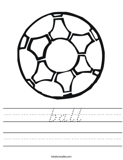 Soccer Ball 2 Worksheet