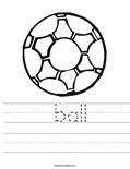  ball Worksheet