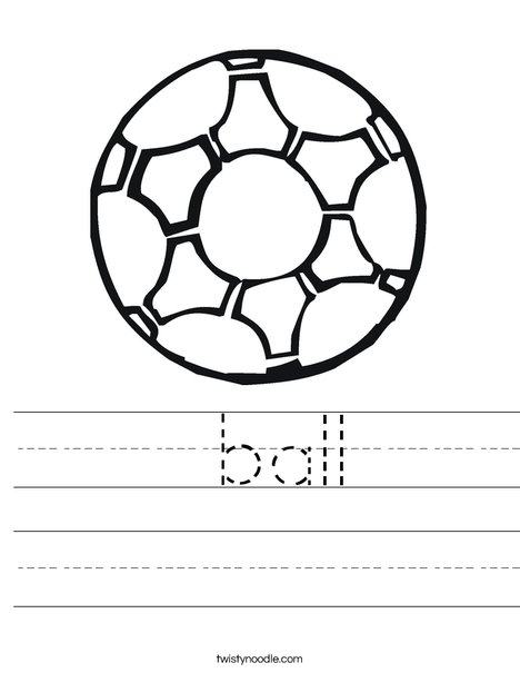 Soccer Ball 2 Worksheet