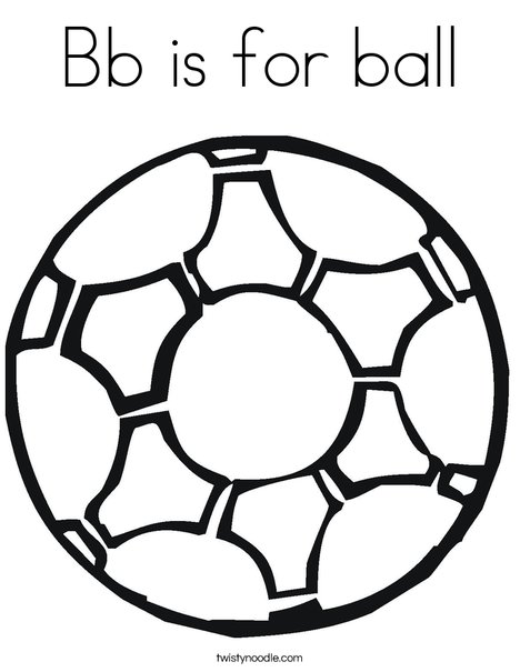 Soccer Ball 2 Coloring Page