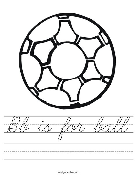 Soccer Ball 2 Worksheet