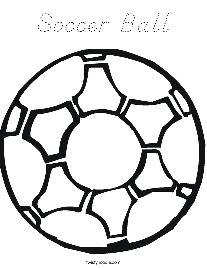 Soccer Ball Coloring Page
