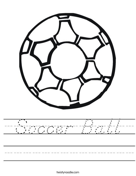 Soccer Ball 2 Worksheet