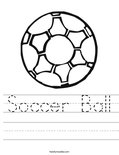 Soccer Ball Worksheet