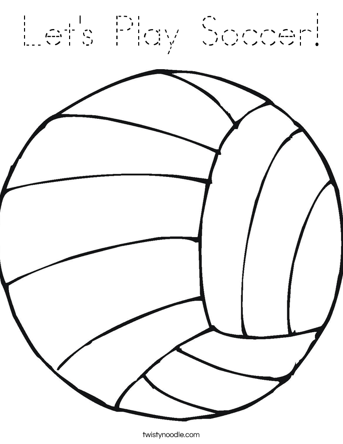 Let's Play Soccer! Coloring Page