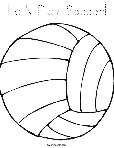 Volleyball Coloring Page