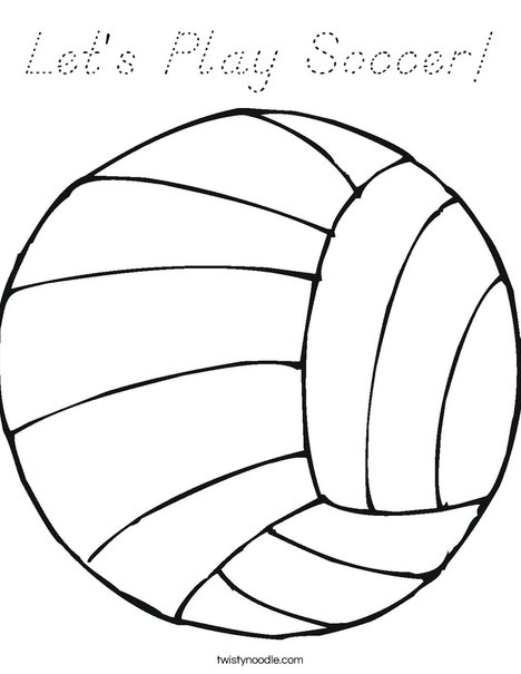 Volleyball Coloring Page