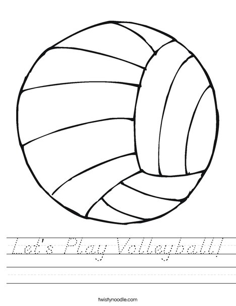 Volleyball Worksheet