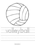 volleyball Worksheet