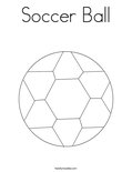 Soccer BallColoring Page