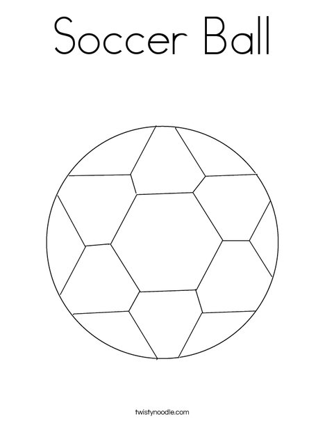 Download Soccer Ball Coloring Page - Twisty Noodle