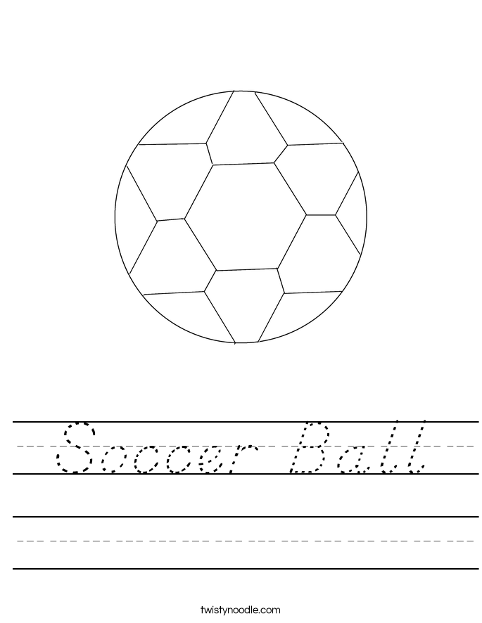 Soccer Ball Worksheet