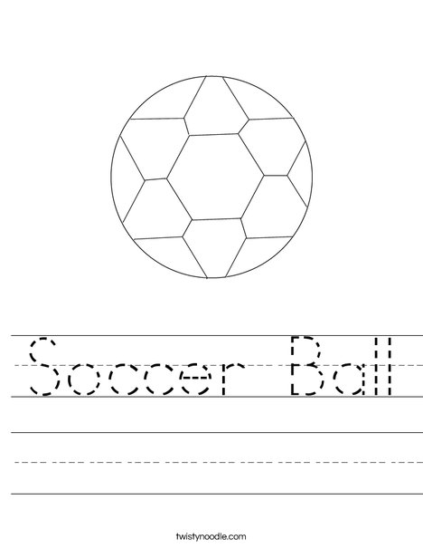 Soccer Ball 4 Worksheet