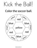 Kick the Ball!Coloring Page