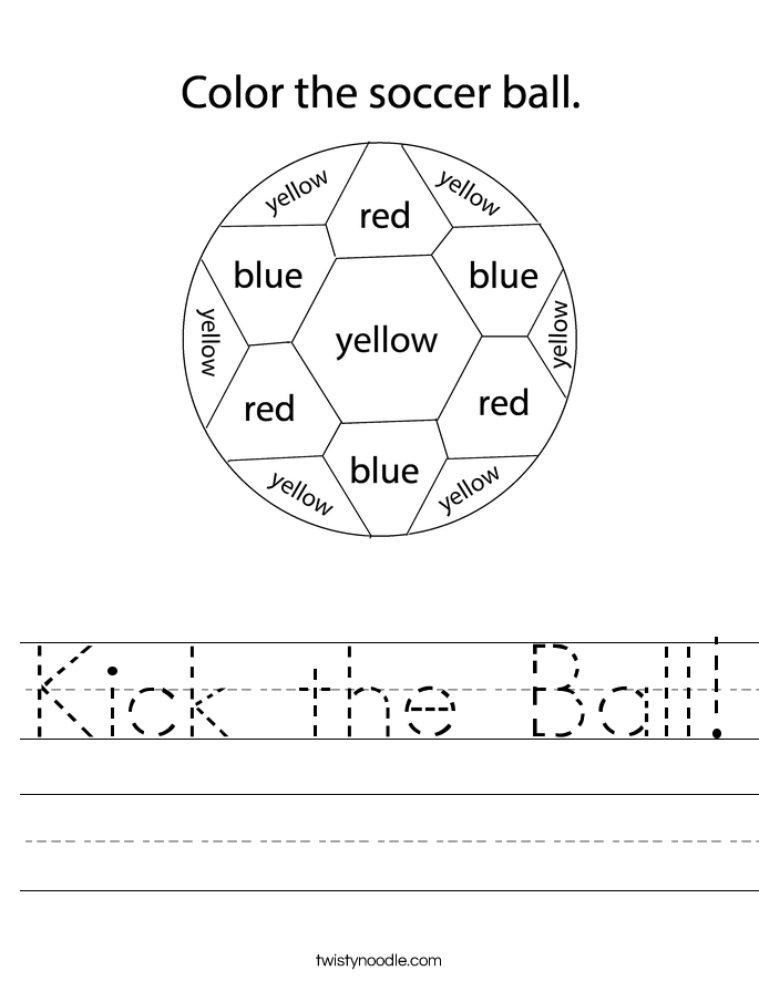 Kick the Ball! Worksheet