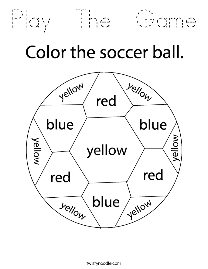 Play  The  Game Coloring Page
