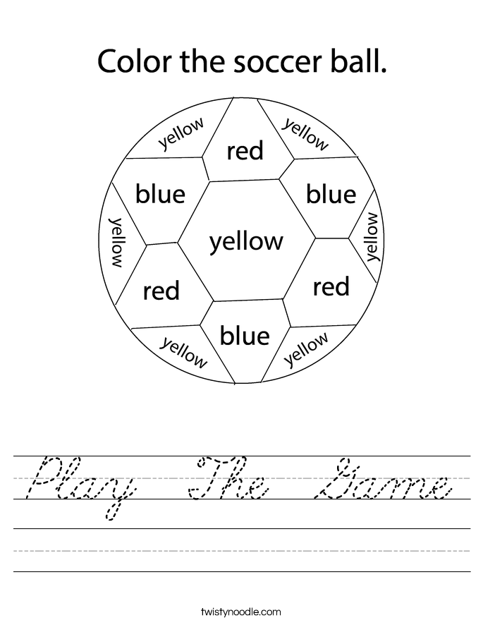 Play  The  Game Worksheet