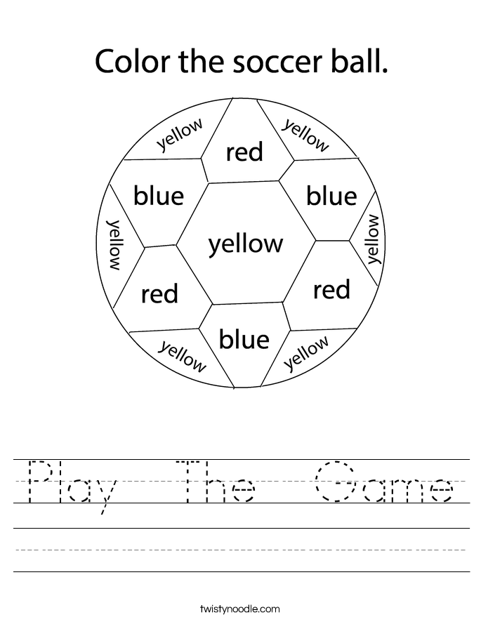 play the game worksheet twisty noodle