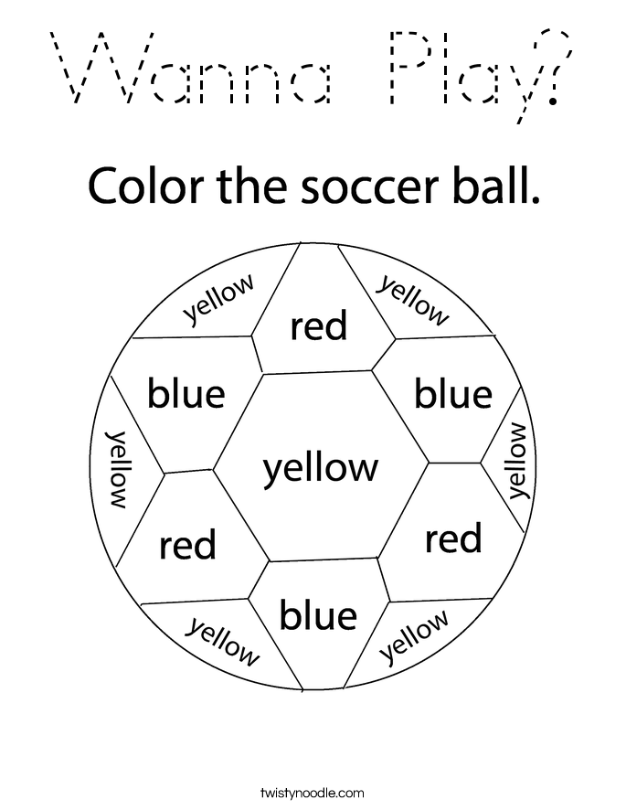 Wanna Play? Coloring Page